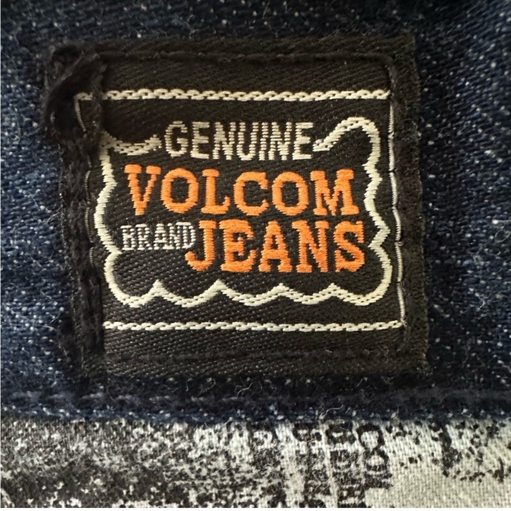 Volcom Zip Relaxed Fit Men's Denim Jeans, Dark Blue, Size 32 x 34 - Picture 7 of 12